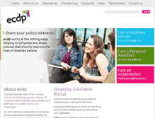 Tablet Screenshot of ecdp.org.uk
